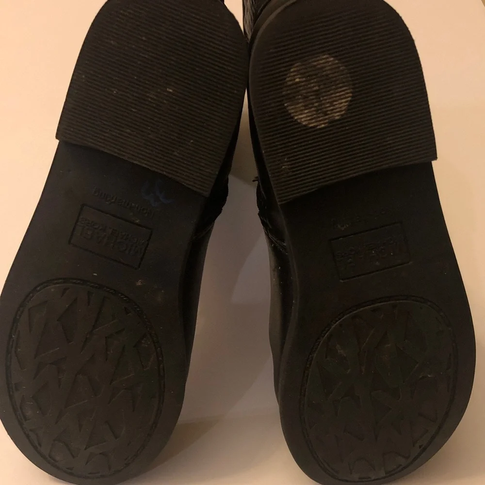 Michael Kors Black Quilted Moto Boots